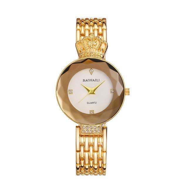 Luxury Watches - The Crystal Crown™ Women's Quartz Wristwatch