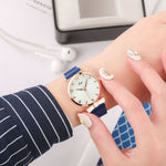Casual Minimalist Bowknot Case with Stainless Steel Mesh Band Quartz Watches