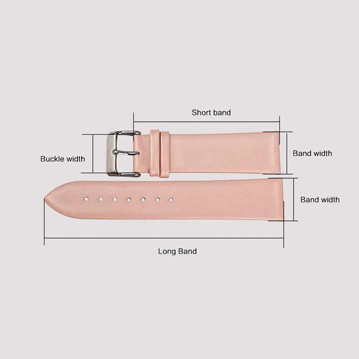 Fashionable Ultra-Thin Genuine Leather Replacement Watchbands