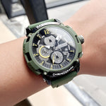 Vibrant Color Military Chronograph Watches for Men