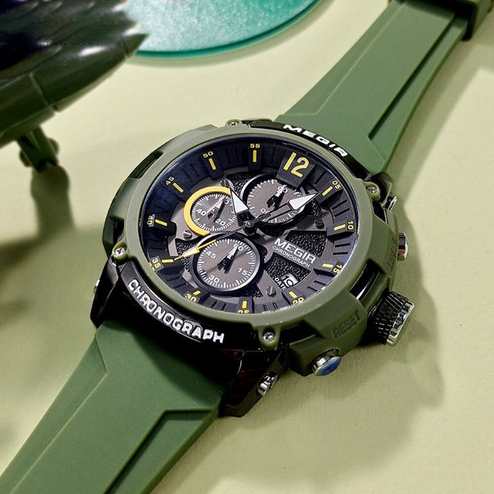 Vibrant Color Military Chronograph Watches for Men