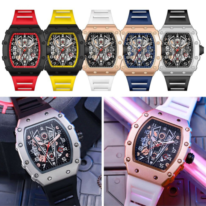 Top-Quality Tonneau Dial Style Fashion Quartz Watch for Men