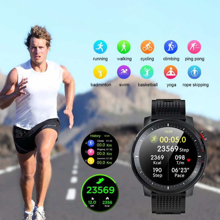 Multi-sports Mode Full Touch Round Screen Fitness Tracker Smartwatches