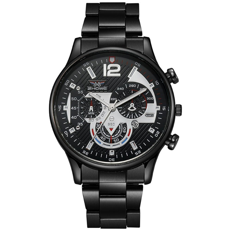 Men's Business and Leisure Stainless Steel Chronograph Watches