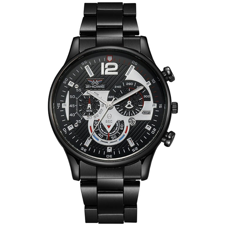 Men's Business and Leisure Stainless Steel Chronograph Watches