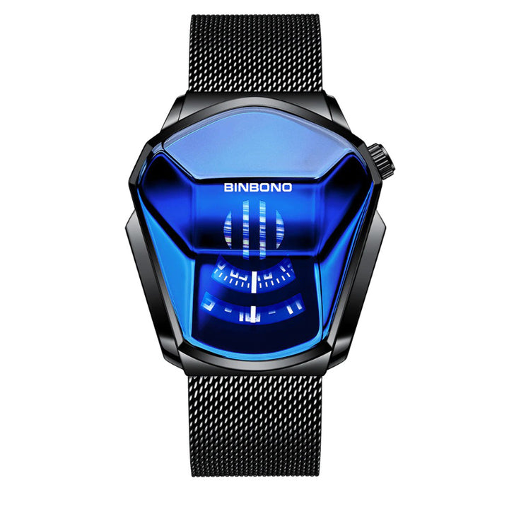 Spectacular 3D Men's Fashion Style Geometric Shape Case Business Quartz Watches