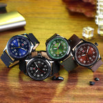 Large Numbers Dial with Tough Vegan Leather Strap Quartz Watches