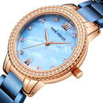 Sophisticated Mix Style Rhinestone Scale Dial Quartz Watches