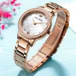 Sophisticated Mix Style Rhinestone Scale Dial Quartz Watches