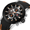 Fashion Sports Chronograph Quartz Watch with Luminous Dial Display