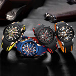 Fashion Sports Chronograph Quartz Watch with Luminous Dial Display