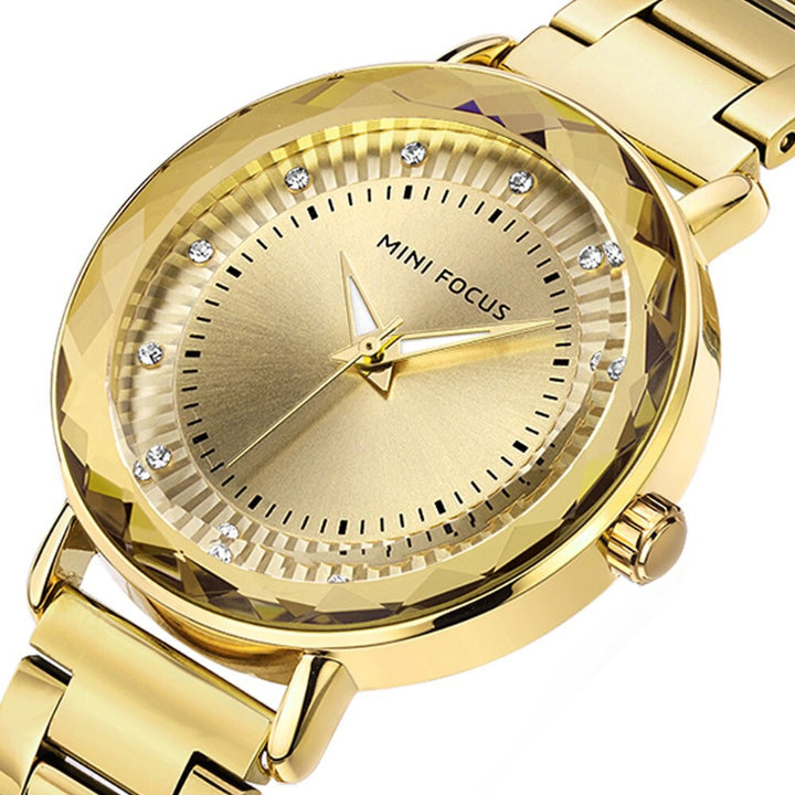 Casual Rhinestone Scale Dial Fashion Quartz Watches