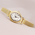 Stainless Steel Roman Numeral Dial with Ultra-slim Fashion Quartz Watches