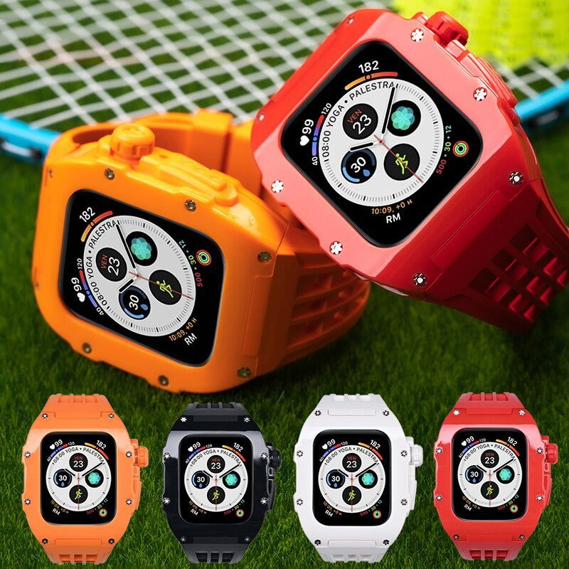 Sporty Solid Colored Modification Kit for Apple Watches – Inspire Watch