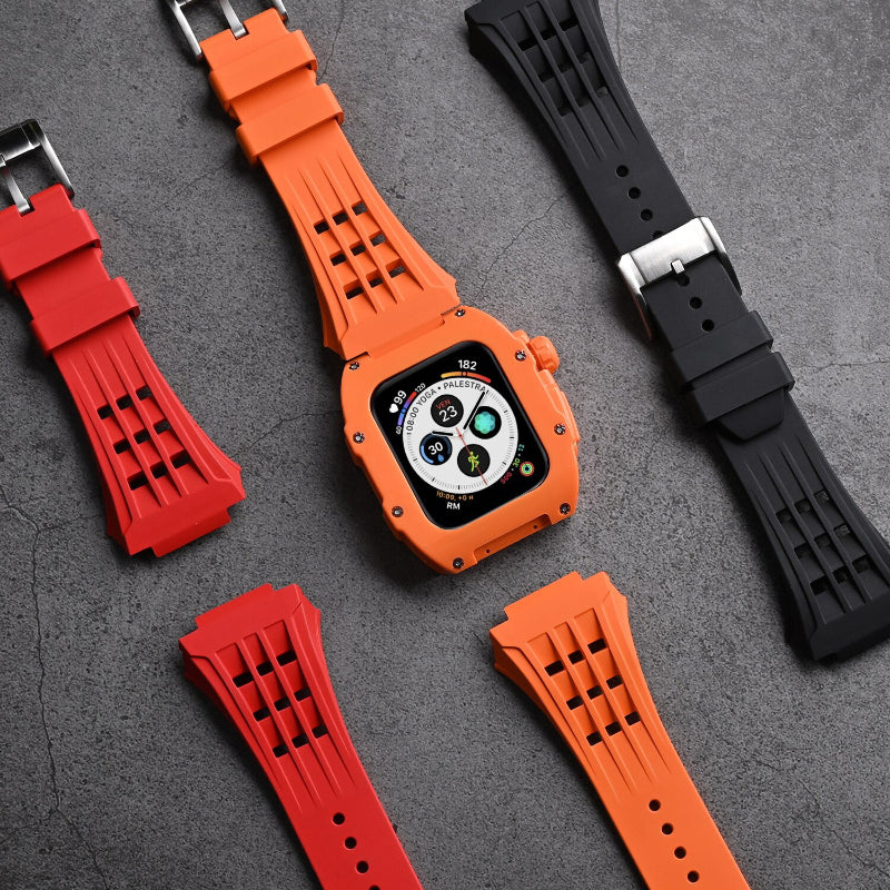 Sporty Solid Colored Modification Kit for Apple Watches – Inspire Watch
