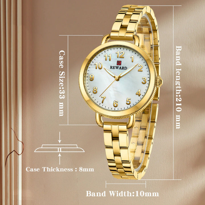 Slender and Graceful Ultra Shine Pearl Dial Quartz Watches