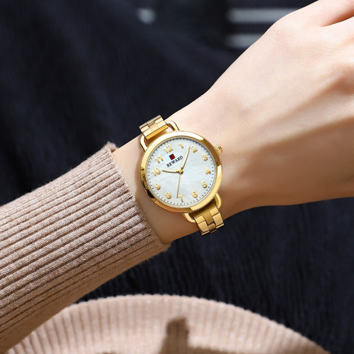 Slender and Graceful Ultra Shine Pearl Dial Quartz Watches