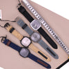 Sporty Trend Large Square Case with Tough Vegan Leather Strap Quartz Watches