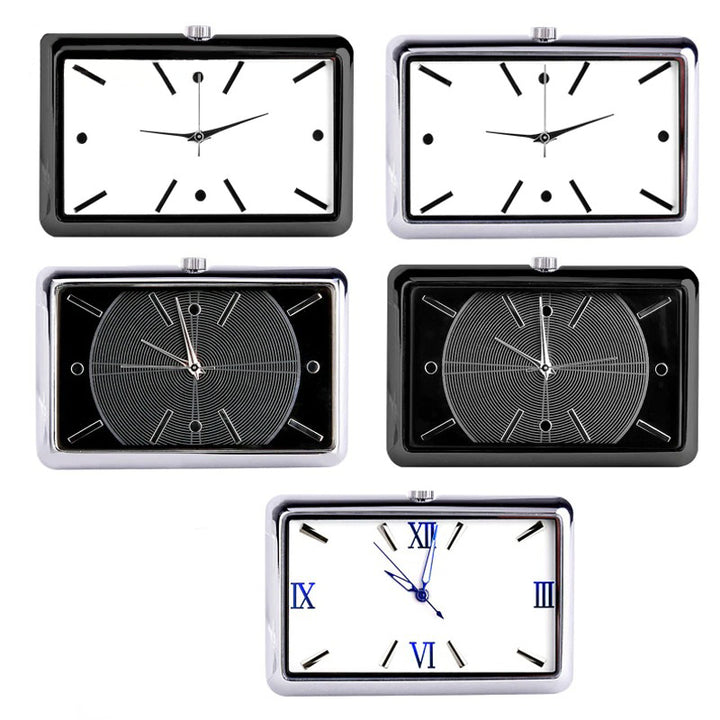 High-Grade Rectangle Case Universal Car Air Vent Quartz Clocks