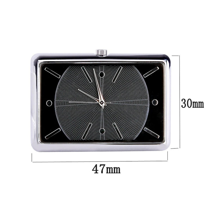 High-Grade Rectangle Case Universal Car Air Vent Quartz Clocks