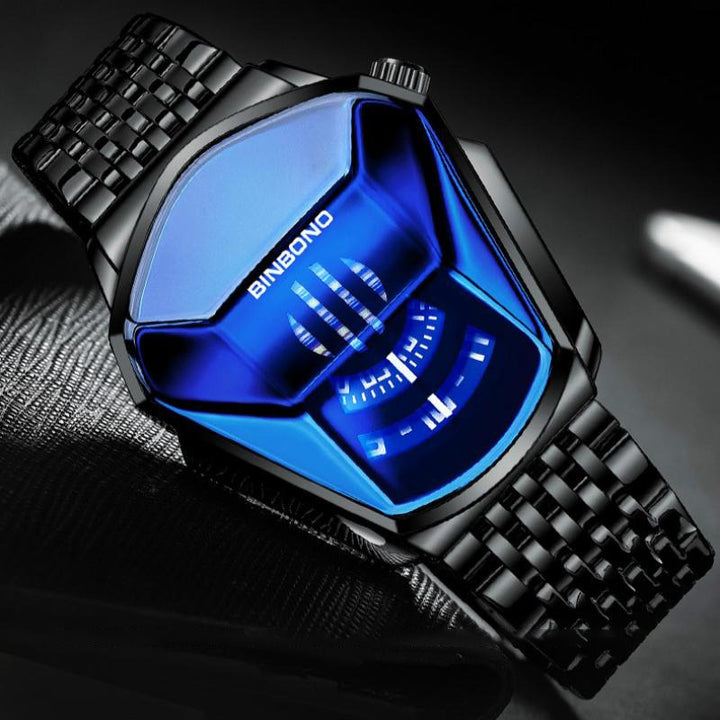 Spectacular 3D Men's Fashion Style Geometric Shape Case Business Quartz Watches