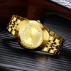 Full Steel Luxurious Couple's Classic Style Quartz Watches