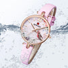 Casual Vintage Floral and Bird Fashion with Vegan Leather Strap Quartz Watches