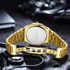 Elegant and Smooth Shape Geometric Dial Luminous Quartz Watches