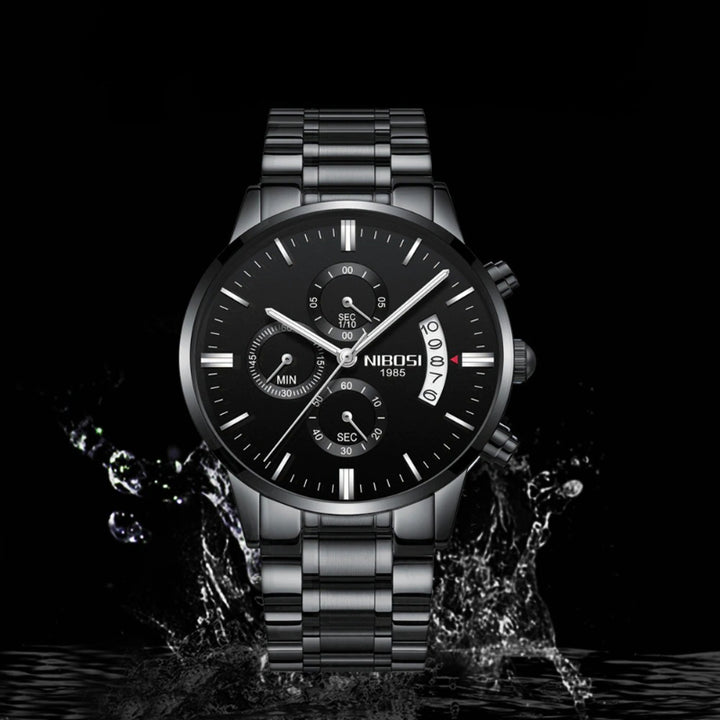 Luxurious Men's High-Fashion Rattrapante Chronograph Quartz Watches