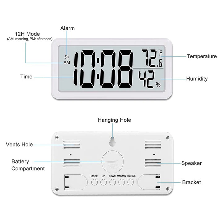 Dual-Use Large Screen Digital LED Display Digital Wall Clocks