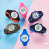 Colorful LED Display Waterproof Digital Sports Watches for Kids