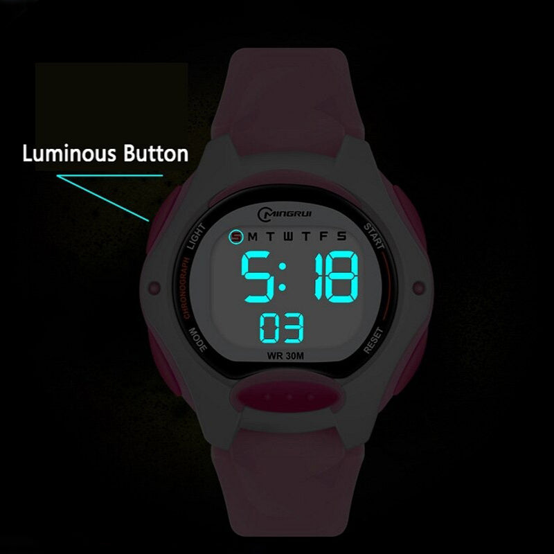 Durable digital outlet watch