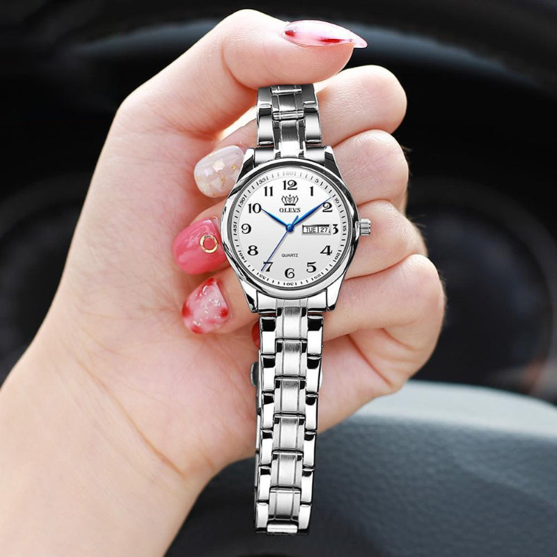 Classic Stainless Steel Waterproof Quartz Watches