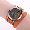 Vintage Wrap Around Vegan Leather Bracelet Quartz Watches