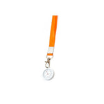 Solid Color Silicone Clip-on Lanyard Quartz Pocket Watches