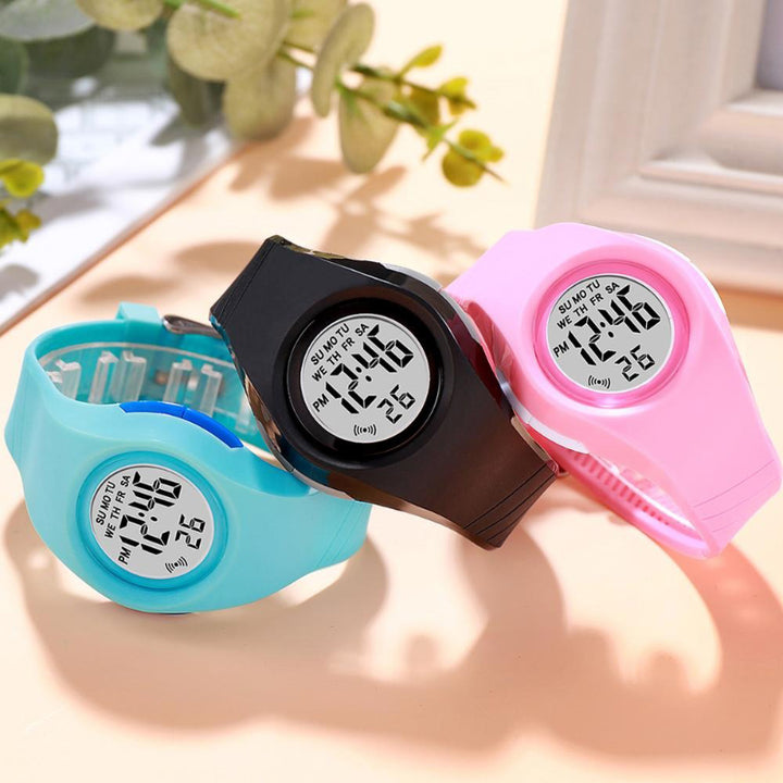 Candy-Colored Children's Digital Silicone Band Watches