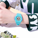 Candy-Colored Children's Digital Silicone Band Watches