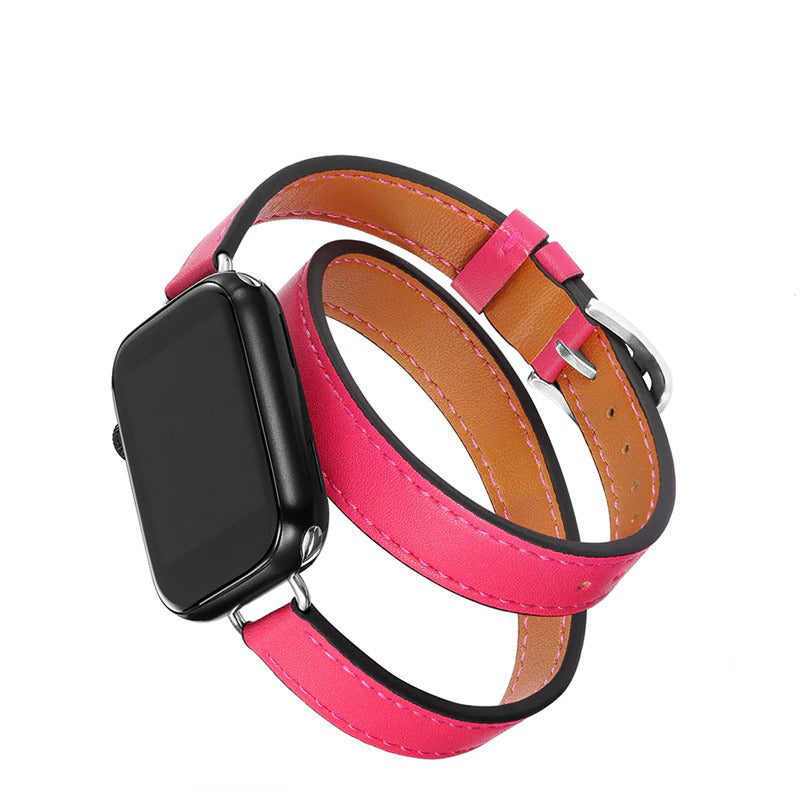 Multi-layer Leather Strap Replacements for Apple Watches