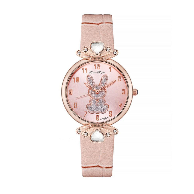 Cute and Glittery Bunny Dial Women's Quartz Watches