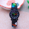 Soft Silicone Strap Cute Cartoon Cars and Bus Watch for Kids