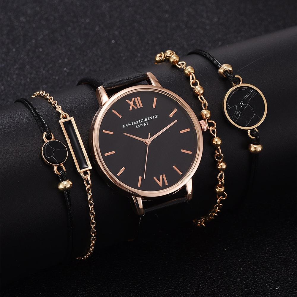 Quartz Watches - Voguish Watch Set Quartz Wristwatch With Minimalist Bracelets