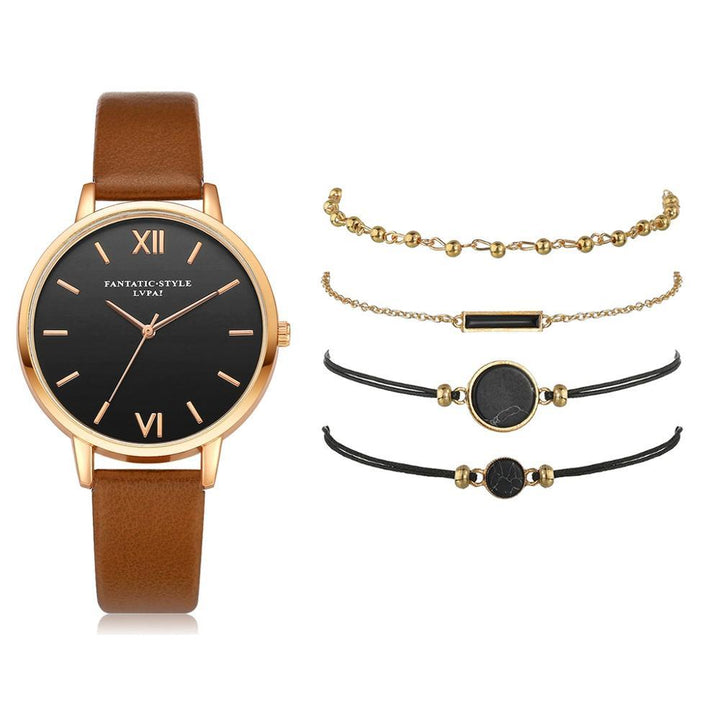 Quartz Watches - Voguish Watch Set Quartz Wristwatch With Minimalist Bracelets