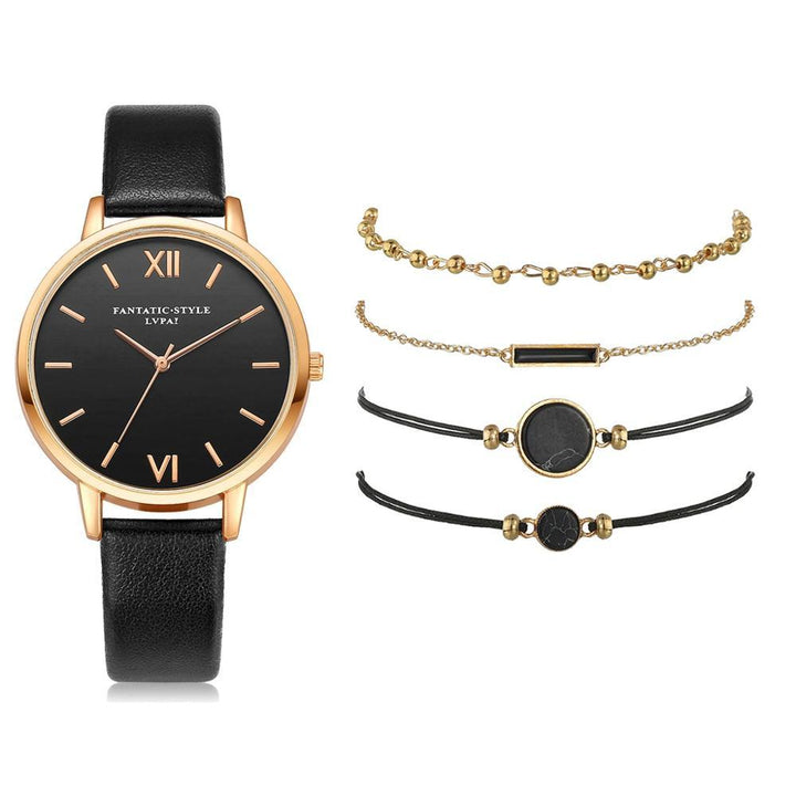 Quartz Watches - Voguish Watch Set Quartz Wristwatch With Minimalist Bracelets