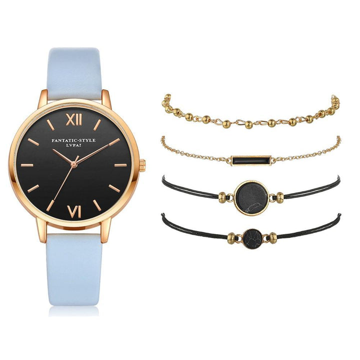 Quartz Watches - Voguish Watch Set Quartz Wristwatch With Minimalist Bracelets