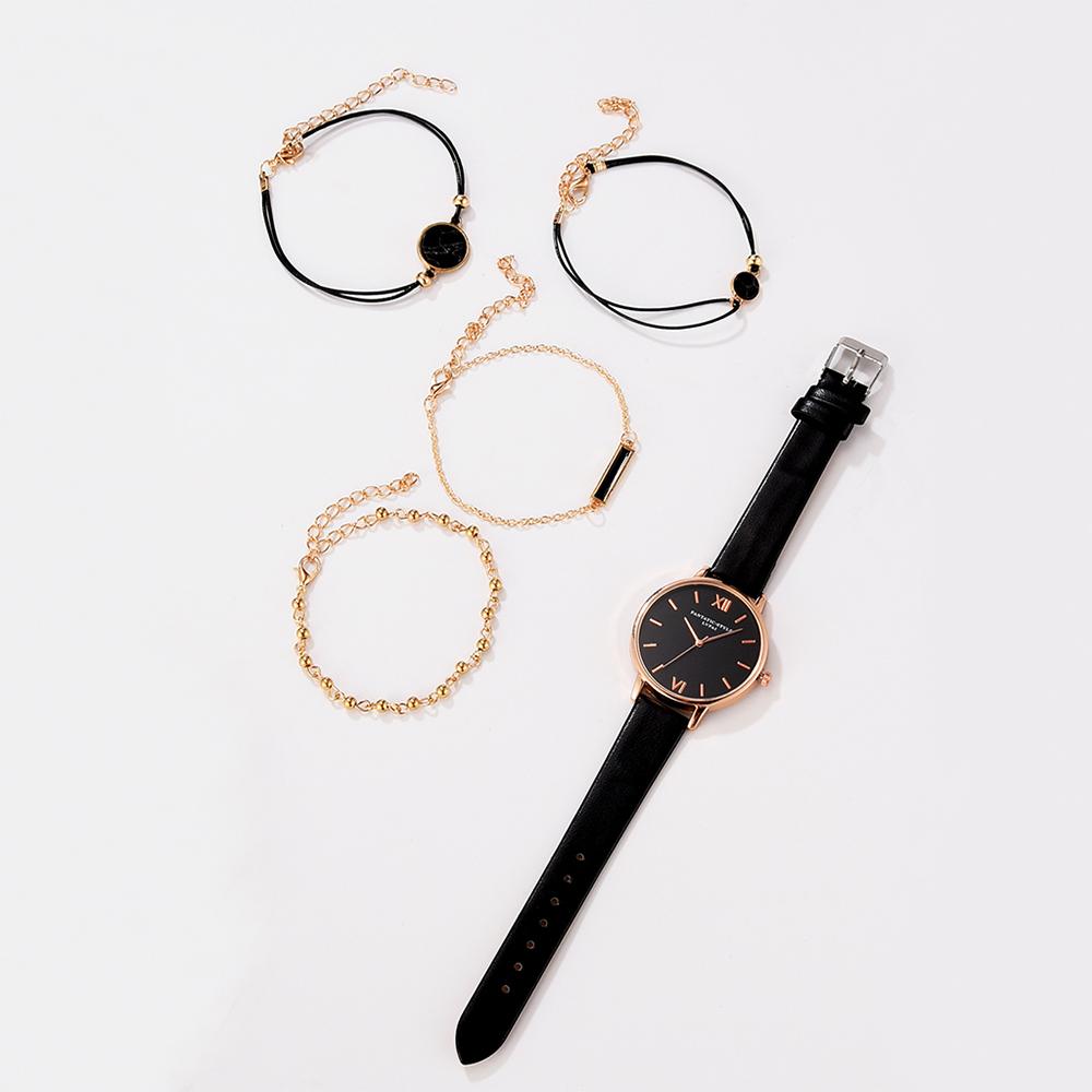 Quartz Watches - Voguish Watch Set Quartz Wristwatch With Minimalist Bracelets