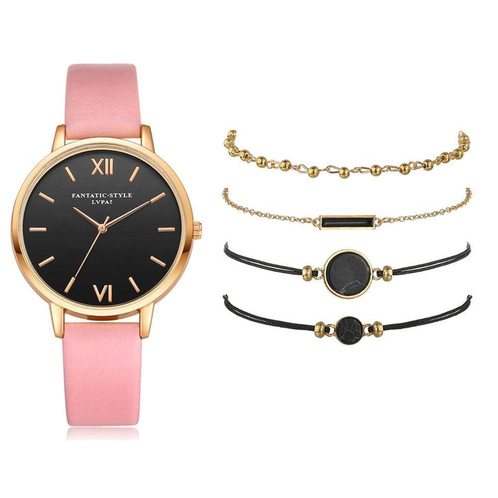 Quartz Watches - Voguish Watch Set Quartz Wristwatch With Minimalist Bracelets