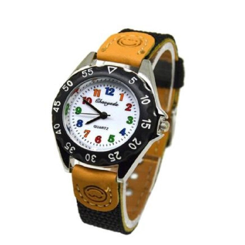 Children's Colorful Easy To Read Sporty Nylon Strap Quartz Watches