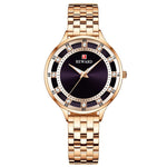 Chic and Sophisticated Rhinestone Dial Quartz Watches