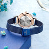 Striking Flower Dial with Rhinestone Embellished Quartz Watches
