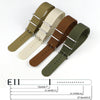 Rugged Nylon Military Watchbands with Stainless Steel Buckle